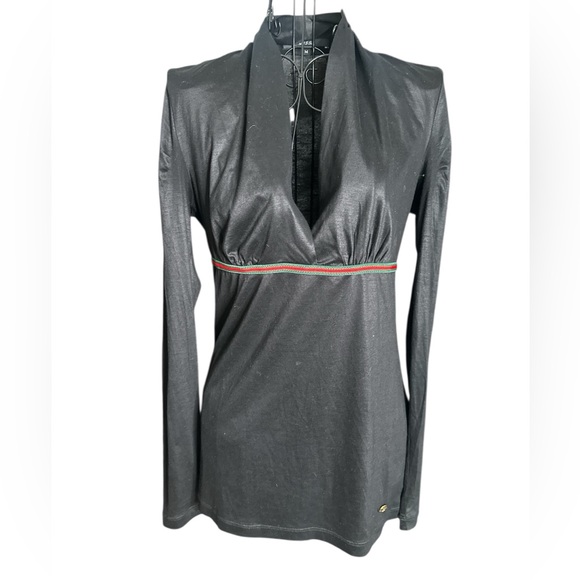 GUCCI cherryline Black Long Sleeve Top